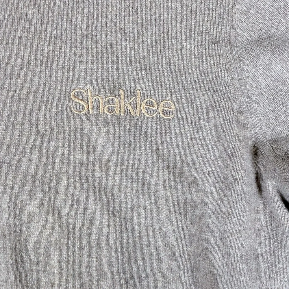 NWT Quince Sweater Mens Size L Brown 100% Cashmere Crew Neck (With Logo)